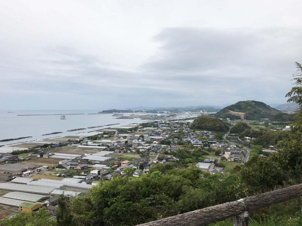 四國遍路第32番禪師峰寺_ 從寺院遠眺土佐灣