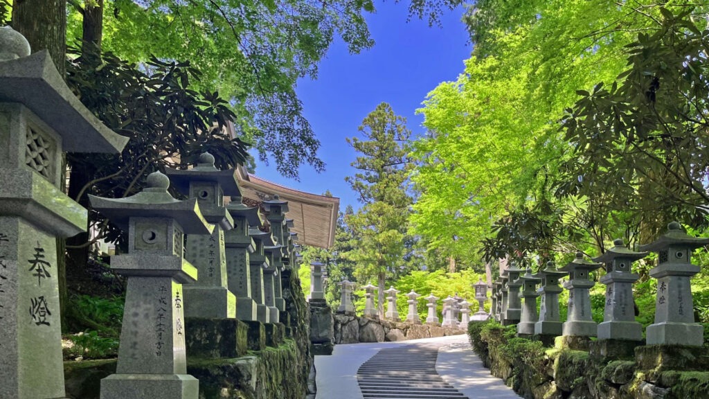 四國遍路第66番雲邊寺_春天的參道