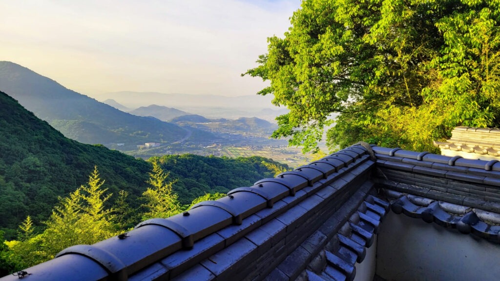 四國遍路第71番彌谷寺_從本堂遠眺讚岐平原